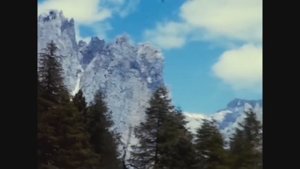 Vigo Fassa Italy May 1962 Dolomites Fassa Valley Landscape — стокове відео