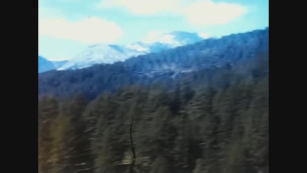 Vigo Fassa Itália Maio 1962 Dolomites Fassa Valley Paisagem Com — Vídeo de Stock