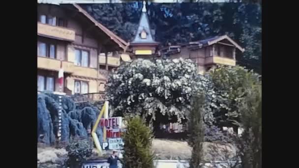 Dolomites Italy May 1965 Hotel View Dolomites — стокове відео