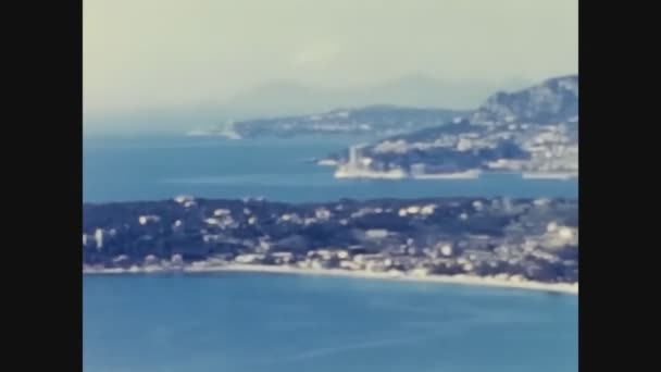 Ventimiglia Italia Maggio 1968 Paesaggio Costiero Ligure Anni — Video Stock