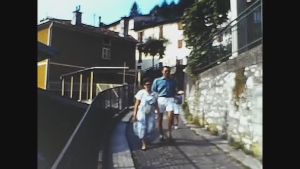 Como Italien Maj 1983 Como Gatuvy Talet — Stockvideo