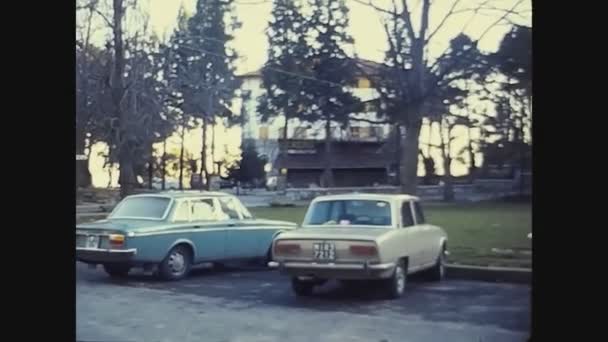 イタリア サンレモ1962年5月 1960年代のセダン車 — ストック動画