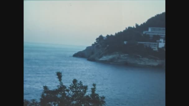 Alberobello Italy June 1969 Landscape Panorama Apulian Coast 60S — Stock Video