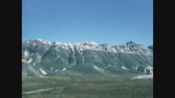 Appennines Italien Juni 1969 Landschaft Auf Dem Apennin Den 60Er — Stockvideo