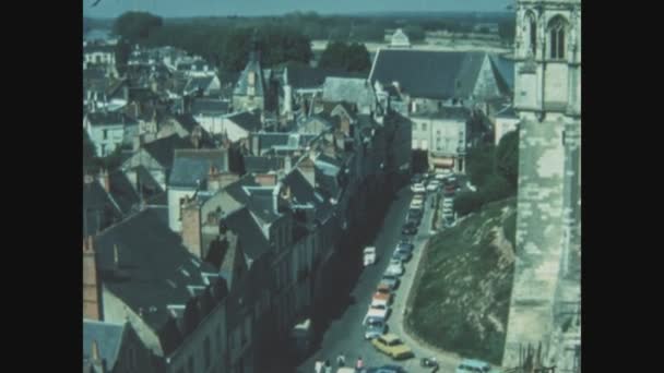 Chenonceaux Francie Květen 1970 Letecký Pohled Chenonceaux Letech — Stock video