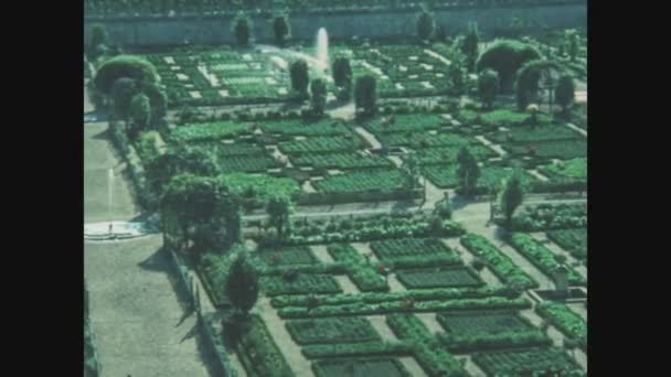 法国Chenonceaux可能是1970年 70年代的Chenonceau城堡公园 — 图库视频影像