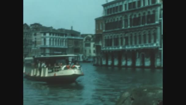 Venedig Italien Mai 1967 Szene Aus Venedig Den 60Er Jahren — Stockvideo