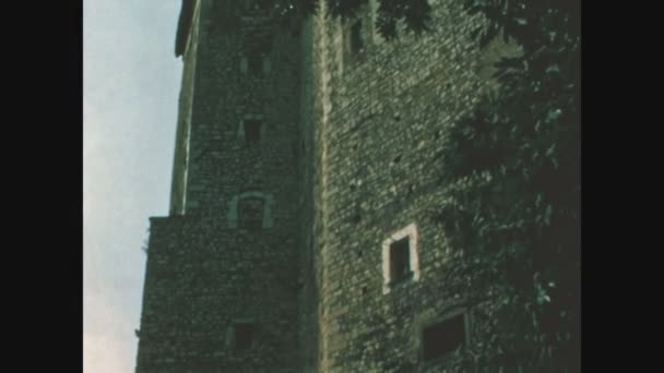 Stresa Italy May 1970 Fortress Angera Italy — Stock Video