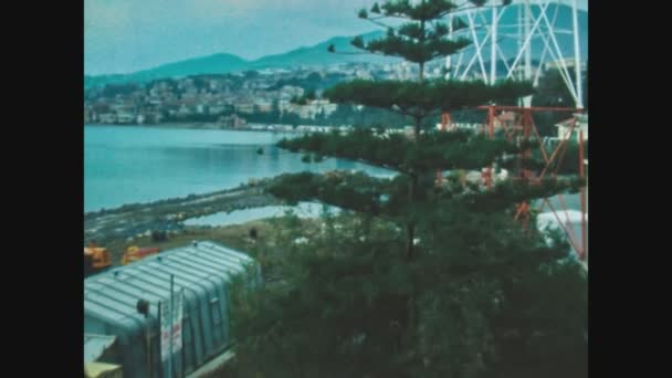 Sanremo Italy July 1977 Construction Site Port — Stock Video