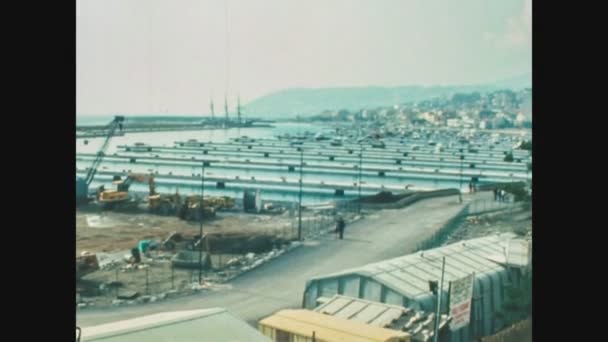 Санремо Италия Июль 1977 Года Вид Портосл Италии Годах — стоковое видео