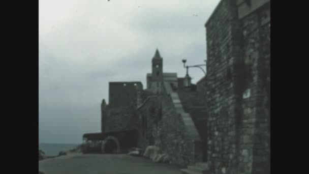 Levanto Italia Mayo 1968 Iglesia San Andrea Levanto Italia Los — Vídeos de Stock