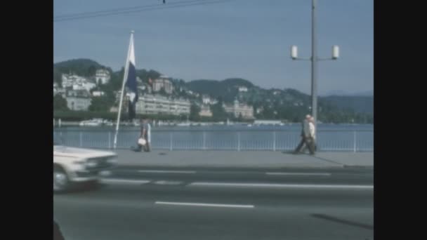1968年6月イタリア コグネ 60年代の都市景観 — ストック動画