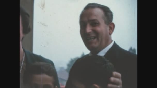 Como Italië Juni 1963 Happy Family Memories Scene 60S — Stockvideo
