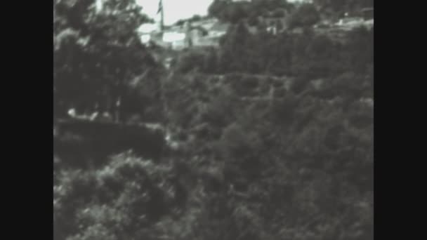Como Włochy Czerwca 1963 Krajobraz Jeziora Como Latach Tych Materiał — Wideo stockowe