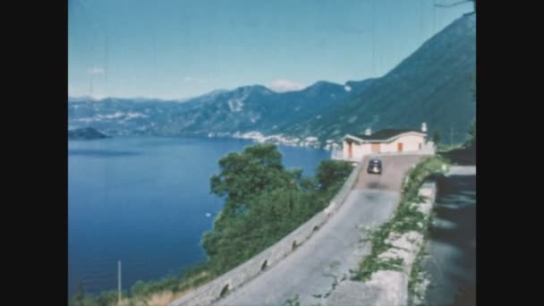 Schignano Italien Juni 1963 Landschaft Comer See Sommer Der 60Er — Stockvideo