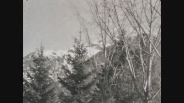 DOLOMITES, İTALYANLIK 1964: 60 'lı yıllarda siyah beyaz Dolomitler