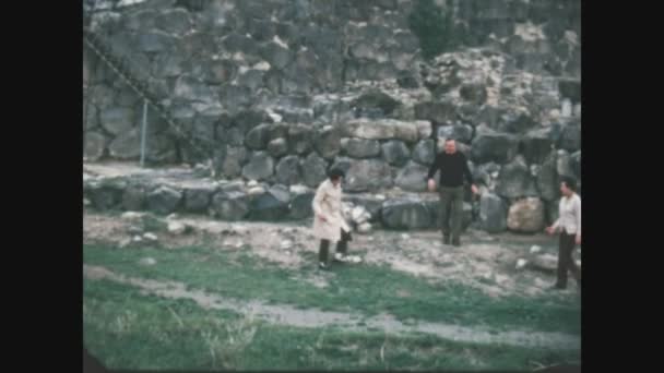 Barumini Italy June 1963 Reruntuhan Barumini Rinci Pada Tahun — Stok Video
