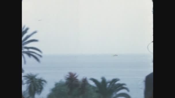 Como Italie Mai 1969 Palmiers Ligurie Paysage Marin Dans Les — Video