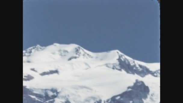 Dolomites Italien Mai 1965 Gipfelpanorama Aus Den 60Er Jahren — Stockvideo