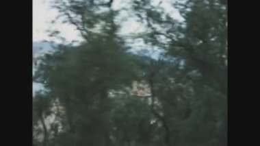 LEVANTO, İtalya Mayıs 1968: 60 'larda Levanto kıyı manzarası