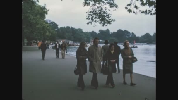 Лондон Объединенный Кингдом Май 1969 Вид Гайд Парк Лондоне — стоковое видео