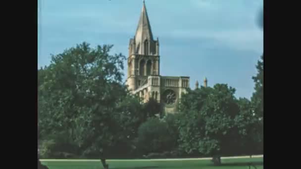 Oxford United Kingdom Ingdom May 1969 Christ Church Tom Tower — 图库视频影像