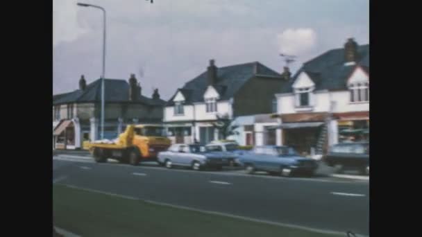 Londen Verenigd Koninkrijk Mei 1969 Reis Jaren Zestig Door Straten — Stockvideo