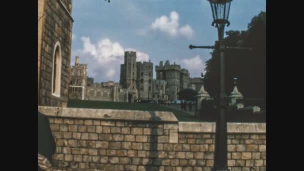 Londra Regno Unito Maggio 1969 Windsor Scena Castello Negli Anni — Video Stock