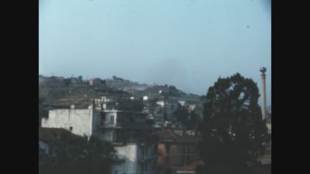 Санремо Италия Май 1960 Авиационная Панорама Сан Ремо — стоковое видео