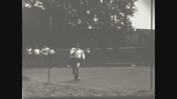 意大利帕维亚 1958年6月 意大利50年代的青年奥运会 — 图库视频影像