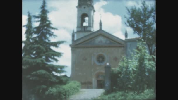 Zavattarello Italia Mayo 1958 Vista Del Pueblo Zavattarello Los Años — Vídeo de stock