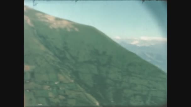 Garda Lake Itálie Červen 1958 Pohled Jezero Garda Vrcholu Kopců — Stock video