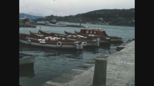 Levanto Włochy Maj 1968 Port Levanto Widok Latach Tych — Wideo stockowe