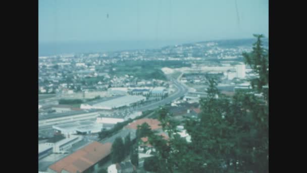 Cherburg Frankrijk Mei 1976 Cherbourg Octeville Luchtfoto Jaren — Stockvideo