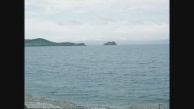 ALGHERO, İtalya Mayıs 1975: 70 'lerde Sardunya' da Tharros arkeolojik alanı