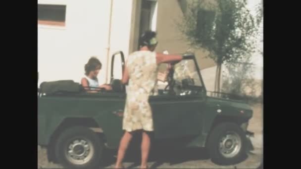 Itálie Circa 1976 Fiat Scoiattolo Džíp Auto Letech — Stock video