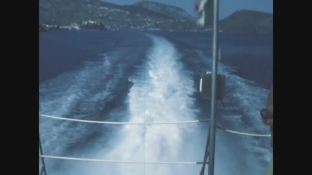 Matera Italia Junio 1975 Despertar Del Ferry Mar Los Años — Vídeo de stock