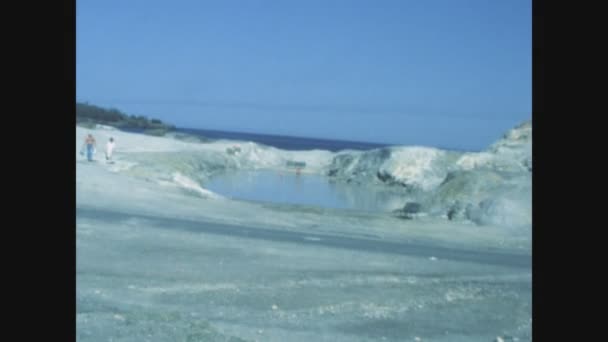 Matera Italia Junio 1975 Costa Rocosa Calabria Los Años — Vídeos de Stock