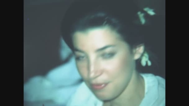 Παβια Ιταλια Μάιος 1976 Γεύμα Γάμου Εστιατόριο Της Δεκαετίας Του — Αρχείο Βίντεο