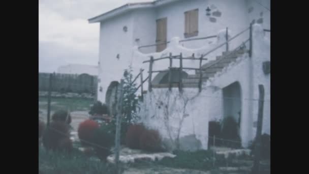 Alghero Itália Maio 1975 Casa Típica Sardenha 1975 — Vídeo de Stock
