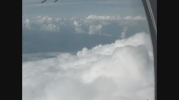 Alghero Italië Mei 1975 Wolken Lucht Jaren Zeventig Historische Archiefbeelden — Stockvideo