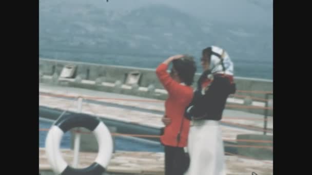 Παβια Ιταλια Ιουνιοσ 1964 Πλήθος Κατοίκων Της Πόλης — Αρχείο Βίντεο