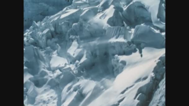 Dolomitos Itália Dezembro 1975 Dolomitas Montanhas Topo Com Neve Nos — Vídeo de Stock