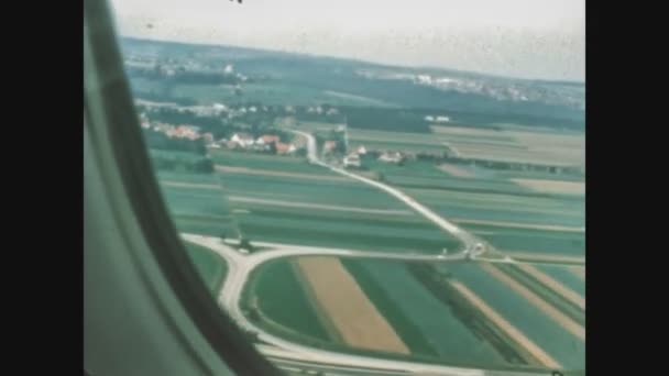 Milan Włochy Grudzień 1975 Podróż Samolotem Latach Tych — Wideo stockowe