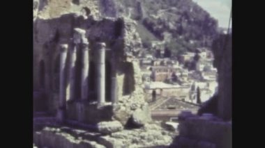 PALERMO, İTALYA MAYIS 1962: 60 'larda Sicilya' daki arkeolojik alanı harap etti