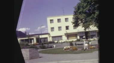 COPENHAGEN, DENMARK HAZİRAN 1961: 60 'larda Kopenhag şehri sokak manzarası