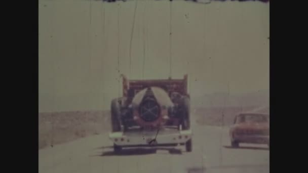 Dallas Verenigde Staten Juni 1962 Raceauto Snelweg Vervoerd Jaren — Stockvideo