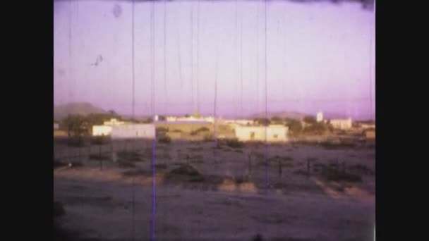 Nowość Mexico Stany Zjednoczone Maj 1962 Mała Wioska Meksykańskiej Pustyni — Wideo stockowe