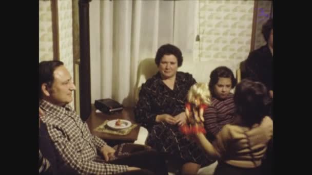 Palermo Italie Mai 1972 Joyeux Moments Famille Maison Dans Les — Video