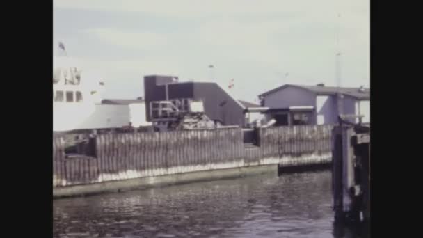 Copenhagen Δανια Ιουνιοσ 1961 Θέα Στον Δρόμο Της Κοπεγχάγης 1960 — Αρχείο Βίντεο